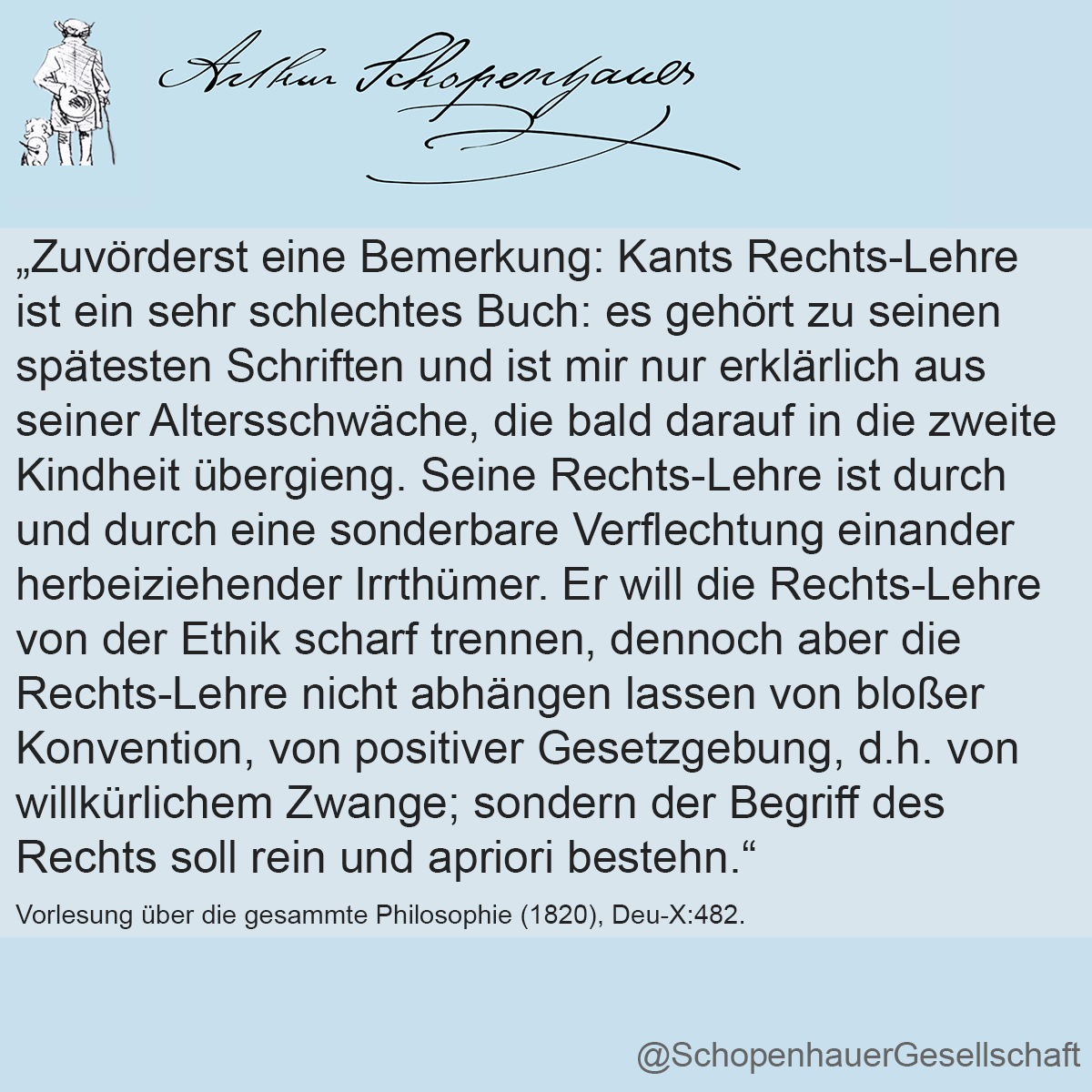 Arthur Schopenhauer Zitat